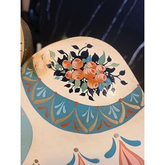 Set of 3 Christmas Holiday Angels Hand Painted Joyce Howard Primitive Style EUC - Picture 12 of 16